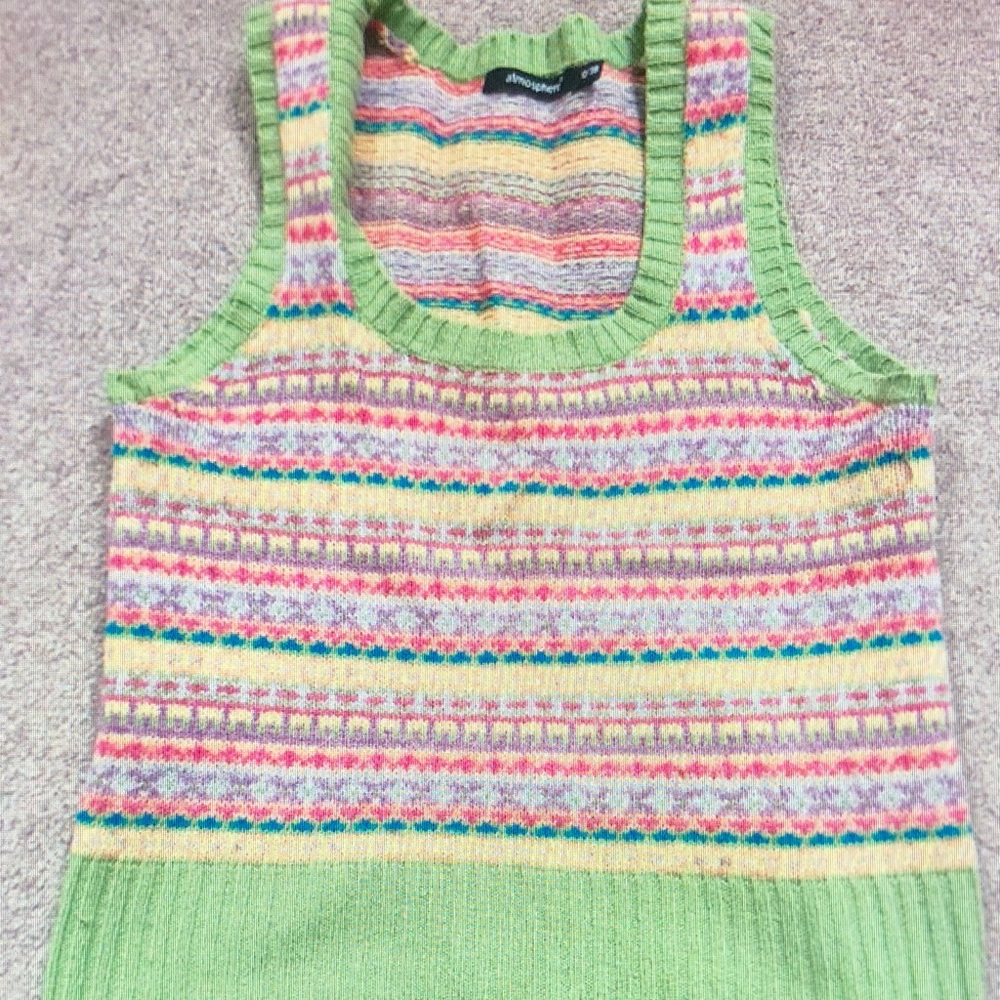 Atmosphere Multicolor Knit Tank Top